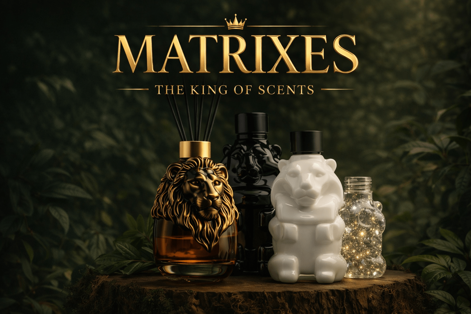 Launching a Unique Fragrance Brand: Lion, Bear, Dog & Grenade Shaped Diffusers by MATRIXES - Matrixes