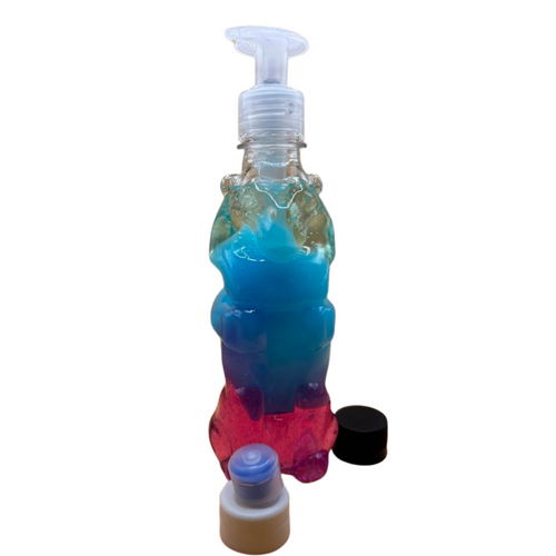 Lion Bottle 350ml – Reusable Soap Dispenser with Pump + 2 Extra Caps PET