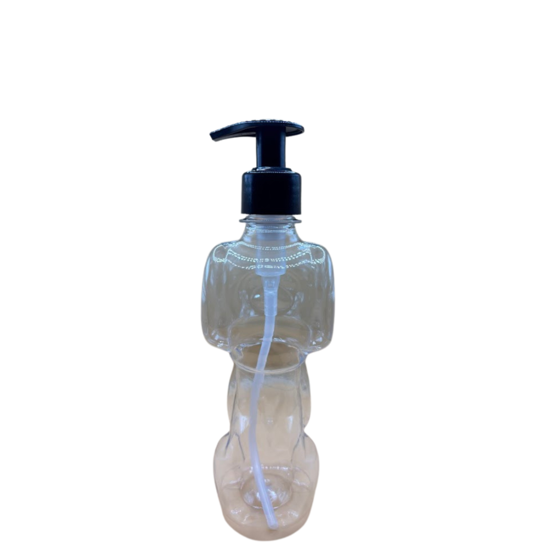 Dog Bottle 350ml – Reusable Soap Dispenser with Pump + 2 Extra Caps PET