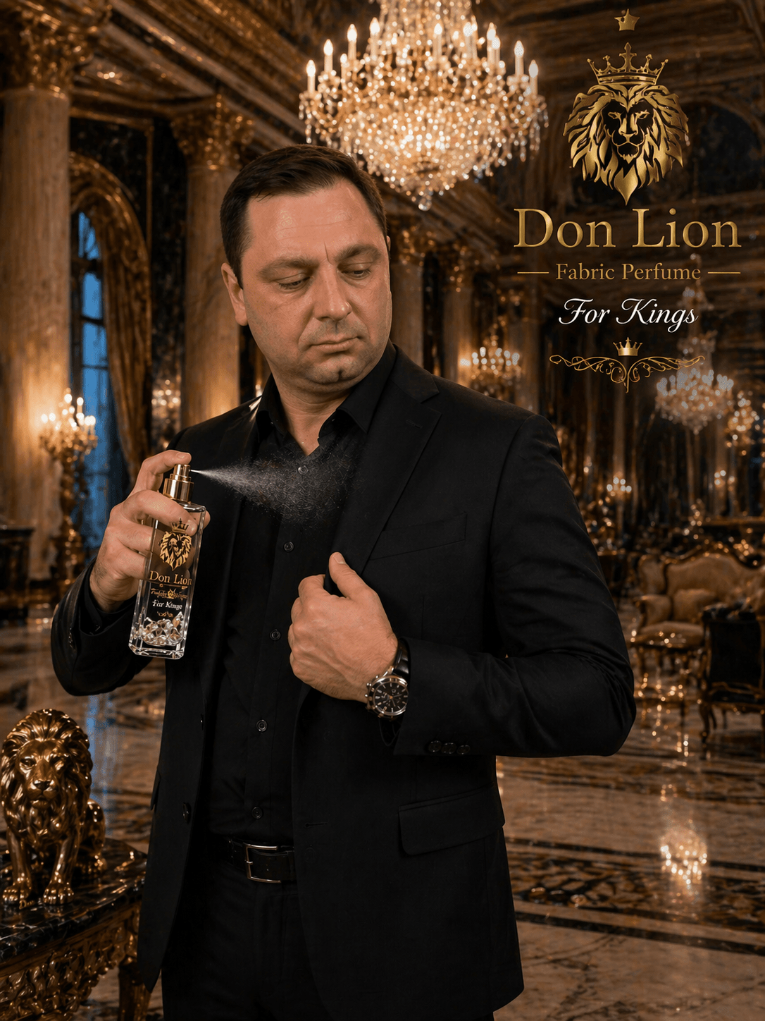 Don Lion Fabric Perfume 150ml (Clear Crystal Edition – For Kings) - Matrixes