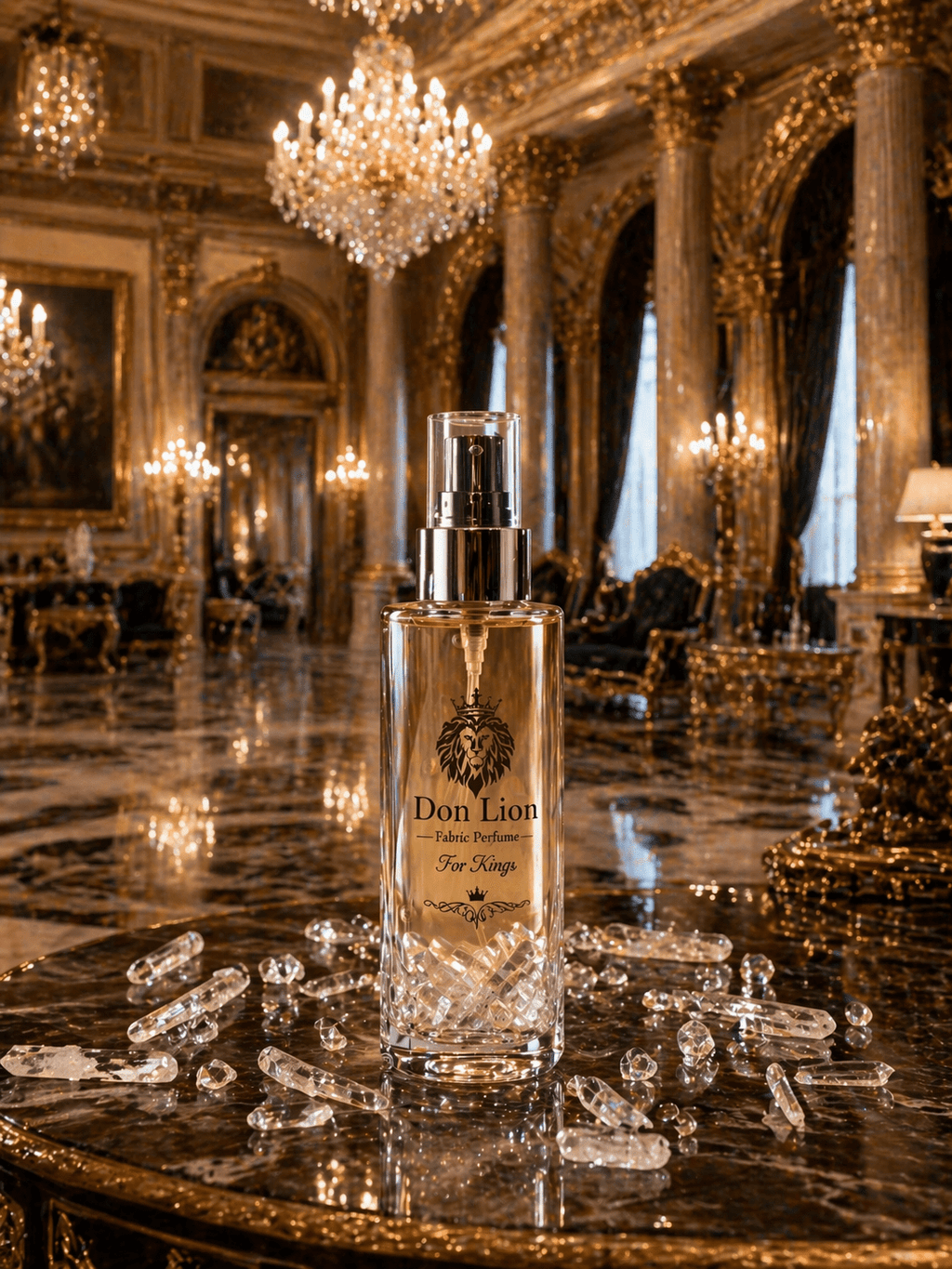 Don Lion Fabric Perfume 150ml (Clear Crystal Edition – For Kings) - Matrixes